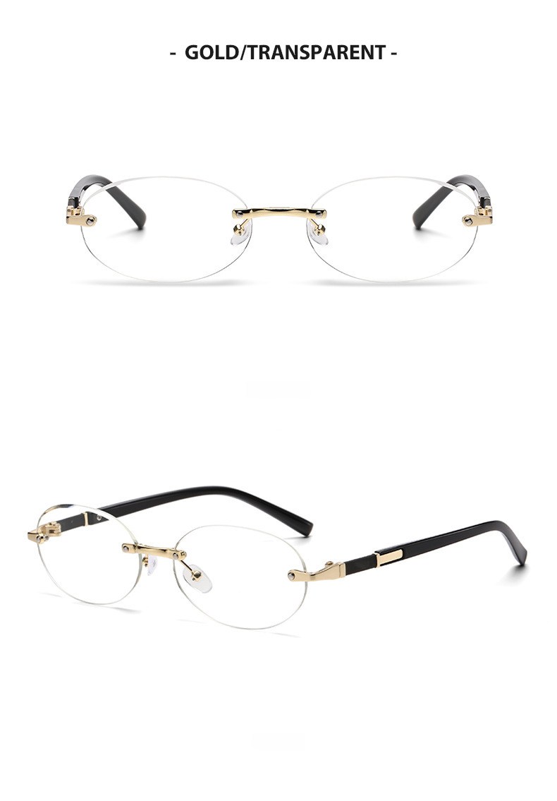 1584 New European and American Trendy Cut Edge Distinctive Oval Frame Sunglasses 2024 New Arrival Frameless Hot Girls Hip Hop Sunglasses_voghion.com