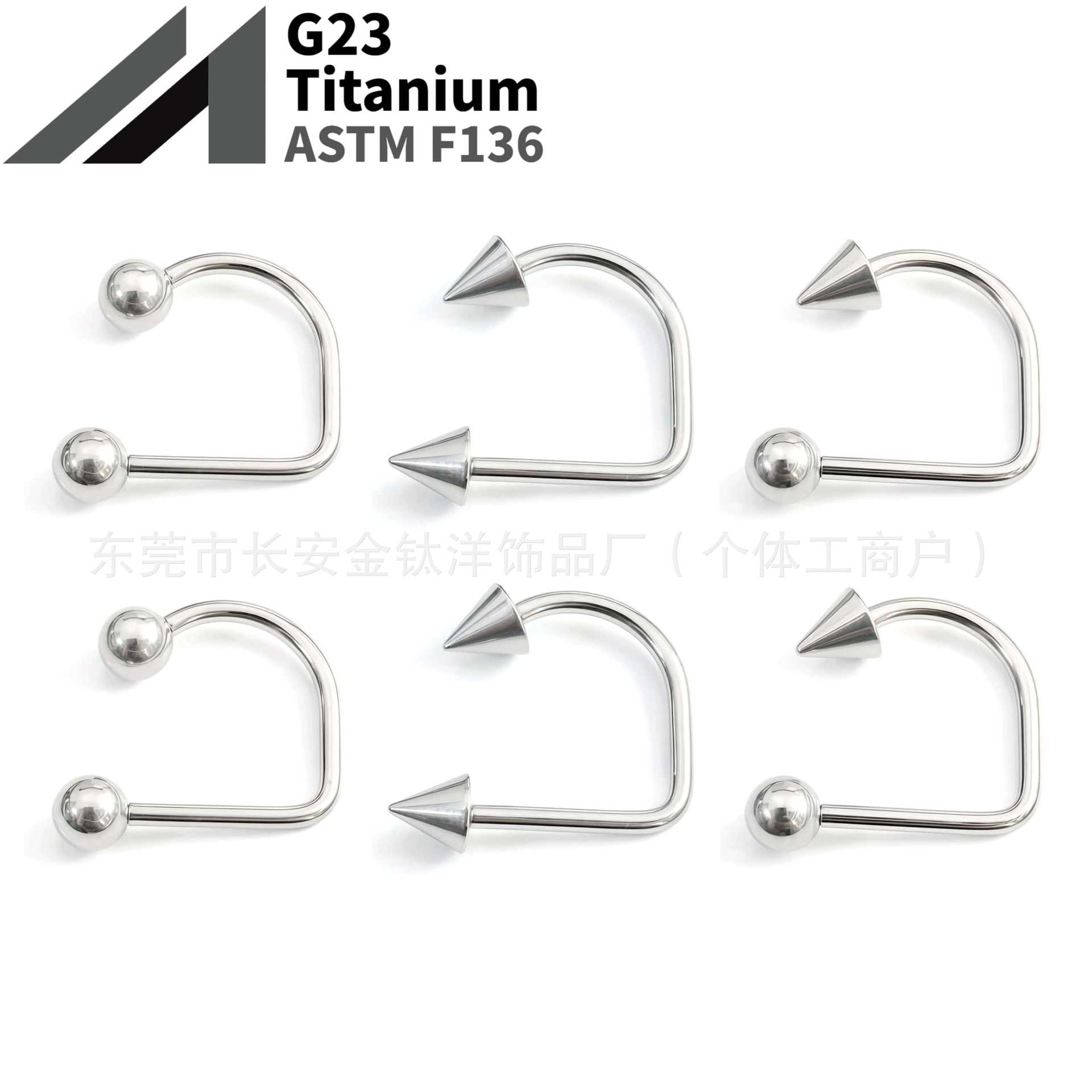 16G labret stud size and finish detail