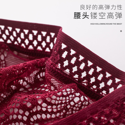 Foreign trade bikini lace thong female temptation sexy girls underwear hollow lace women's briefs 6406