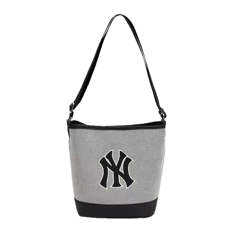 MLB Korea Bucket Bag NY Classic Embroidery Trendy Academic Style Versatile Lightweight Commuter Large Capacity Shoulder Crossbody Bag - Thumbnail 5