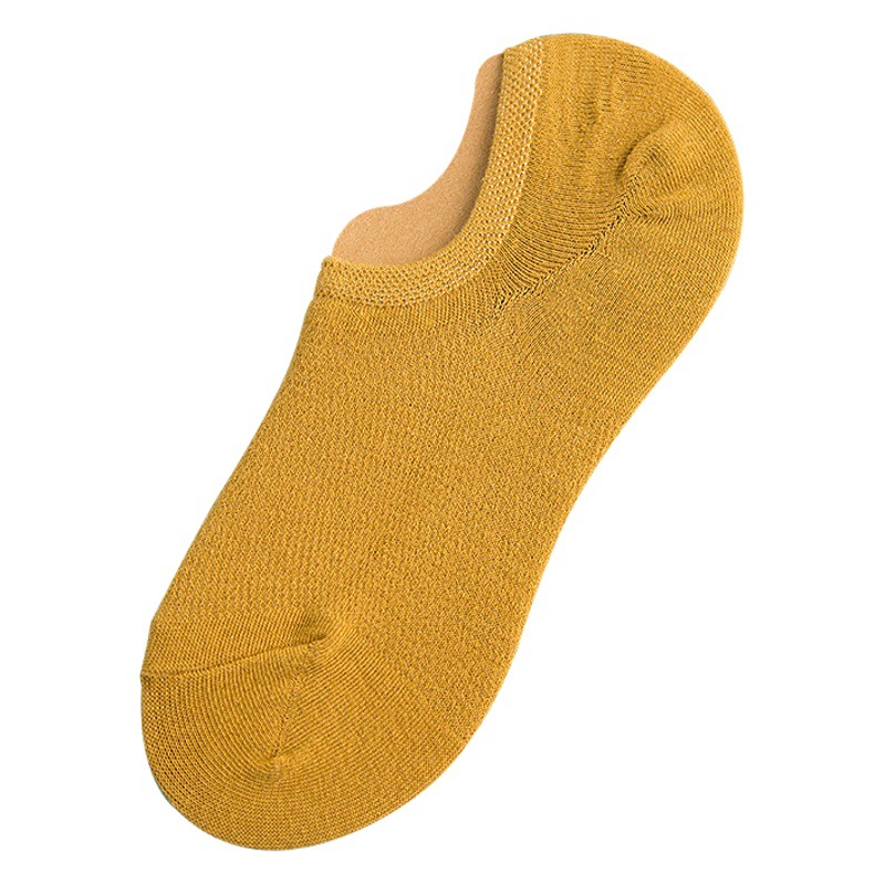 Los calcetines de barco no se caen con los calcetines delgados de verano para mujer, los calcetines de algodón de color sólido para niños, los calcetines de mujer antideslizantes que absorben el sudor de Zhuji al por mayor