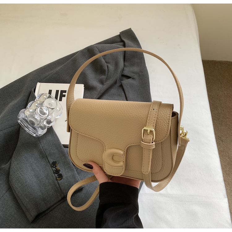 Korean niche fashion handbag for women 2025 new style simple solid color casual small square bag with a sense of high-end crossbody undefined