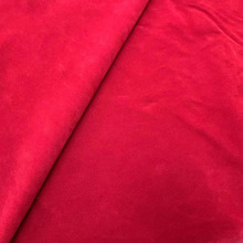 厂家现货供应 红色单面鹿皮绒 针织底布植绒绒布 礼盒包装面料