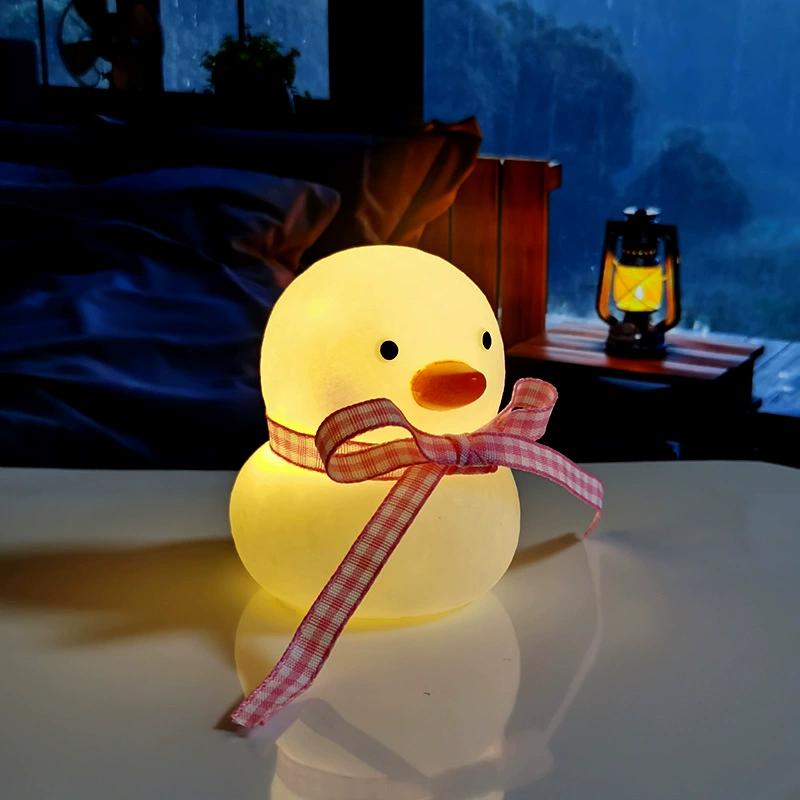 LED Cartoon Night Light, Battery-Powered Cute Animal Lamp, Bedside Desk Decor, 7–11 cm