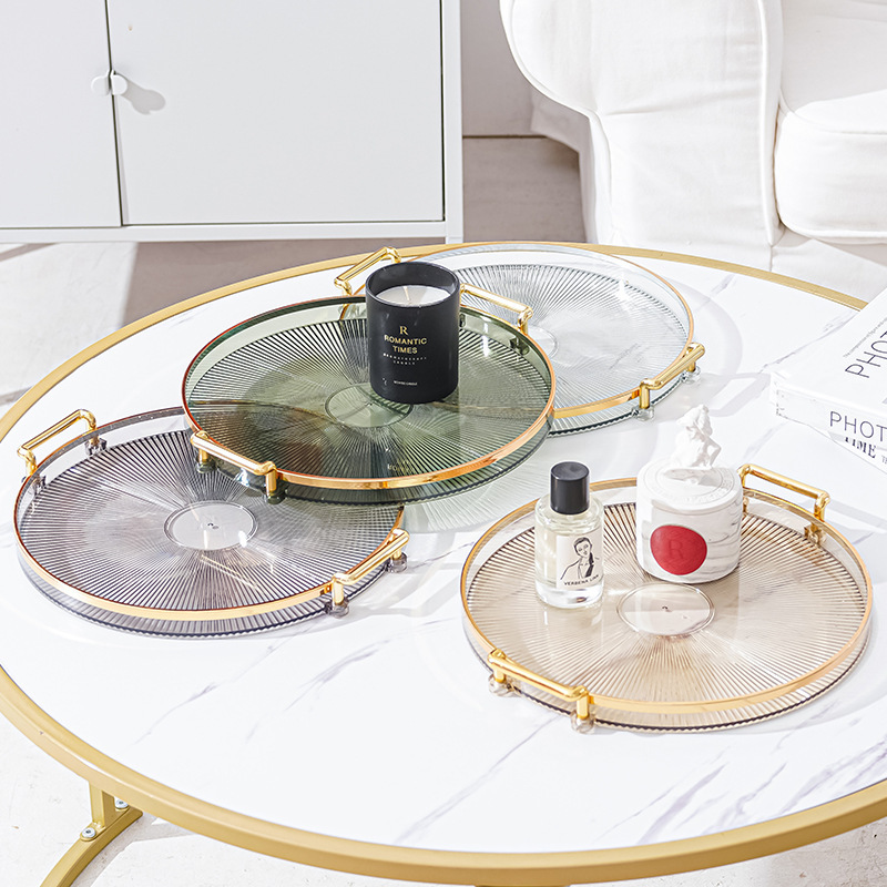 Plato de fruta de alta gama transfronteriza hogar sala de estar mesa de café fruta melón semillas bandeja de plástico Placa de aperitivo de alta calidad Placa de visualización