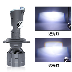 Hot selling AK82 car LED headlights with fisheye condenser lens and tangent H4 dual beam motorcycle far and near integration