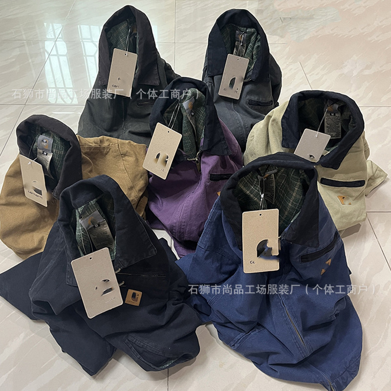 Correct Edition Kaha T New J97 Detroit Heavy Industry Washed Jacket Men's American Classic Jacket Couples Same Style