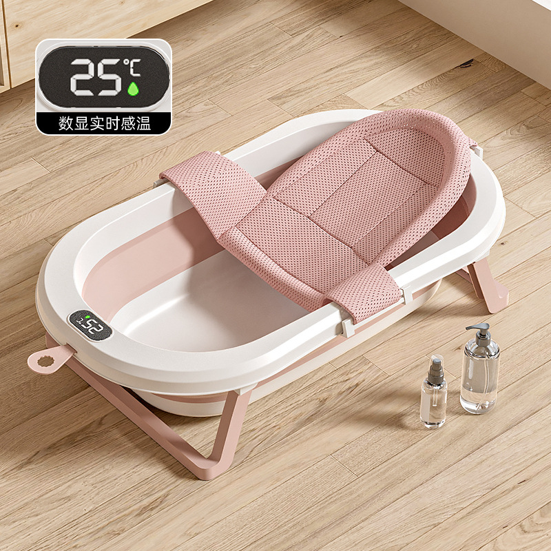 Baño de bebé sensible a la temperatura Baño plegable para bebé en casa