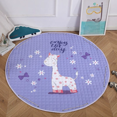 Avtomobil döşəmə paspasları – Car Storage Mat Storage Toy - small-flower-deer-15-m-diameter-round-storage-mat