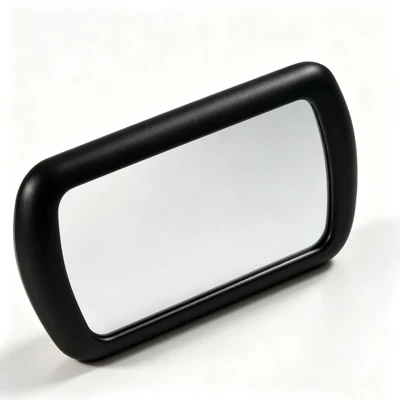 Car sun visor makeup mirror, high-definition glass clip-on car vanity mirror, in-car beauty touch-up interior modification mirror (Sun visor rearview mirror) - blacksun-visor-makeup-mirror