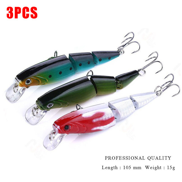 Fishing Lure Tackle Kit Set Crazy Wobblers Artificial Bionic