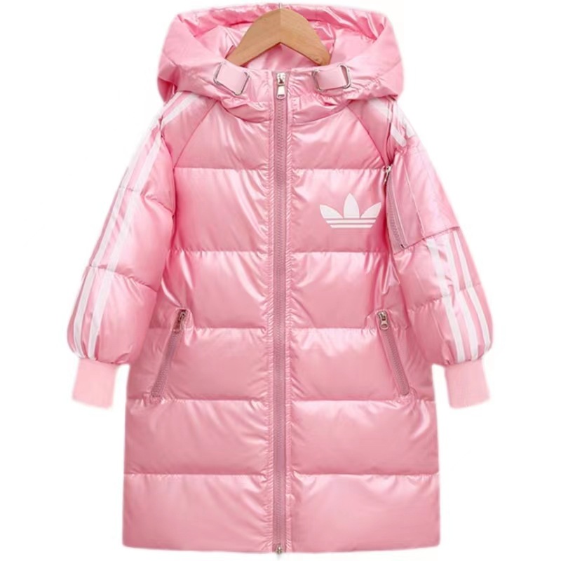 Children's Down Jacket Mid-length Boys' Thickened Warm Girls' Loose Wash-free Winter Fashionable Outer Wear