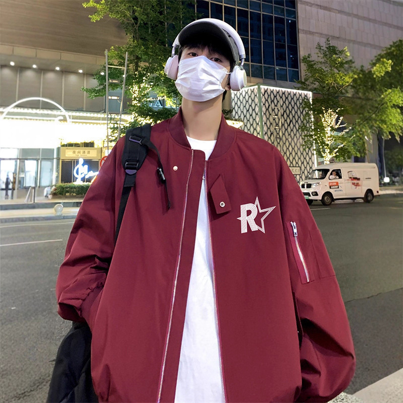 American Functional Baseball Jacket Men's 2025 Spring & Fall Pilot Jacket Trendy Brand High-End Tops