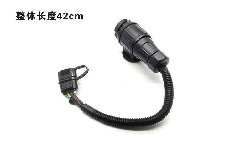 Trailer Rv Converter European Standard 13-Pin to American Standard 4-Pin Power Strip Adapter