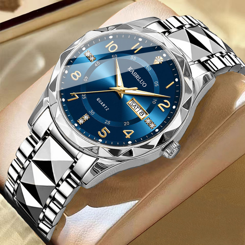 2026 New Genuine Dual Calendar Fashion Waterproof Luminous Business High-End Mechanical Quartz Wristwatch Men's Watch_voghion.com