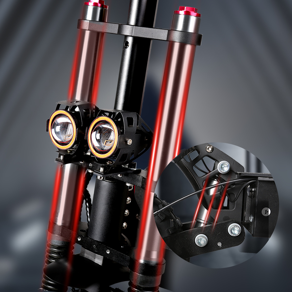 Oucang en stock 6000W doble motor scooter eléctrico crucero 60V larga duración de la batería para adultos