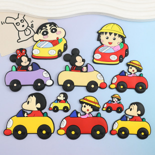 Car small new ball cartoon pvc soft rubber silicone phone case with driver's license leather case DIY accessories