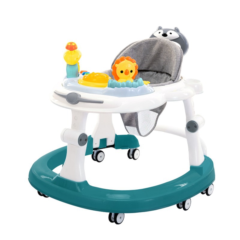 Baby Walker anti-o-pierna multifuncional resistente a la caída anti-Flip niña niño bebé ayuda para caminar carro portátil en forma de U image 6