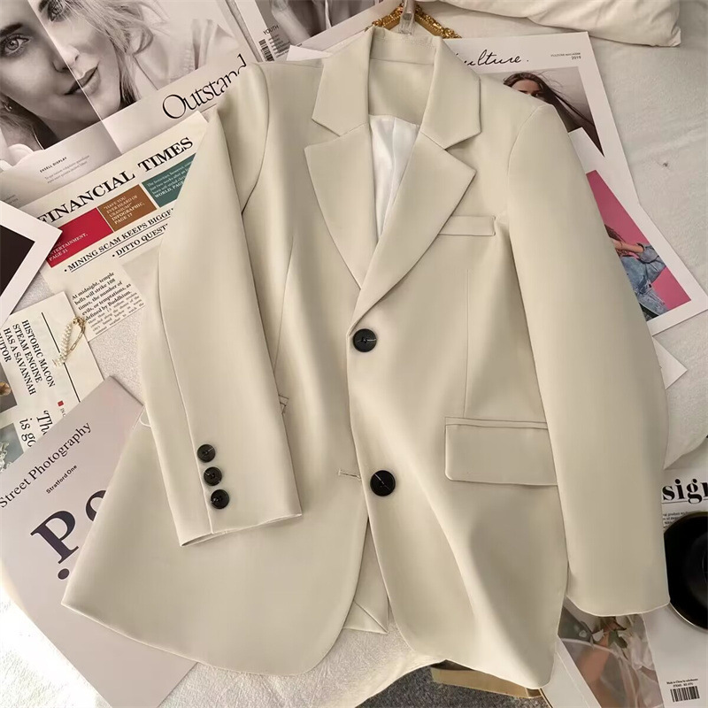 2024 Spring and Autumn New Casual Suit Jacket Female Temperament High Sense Fried Street Little Man Popular Suit This Year
