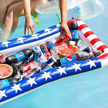 夏季充气泳池自助沙拉冰吧泳池水上漂浮国旗派对室内室外酒吧派对