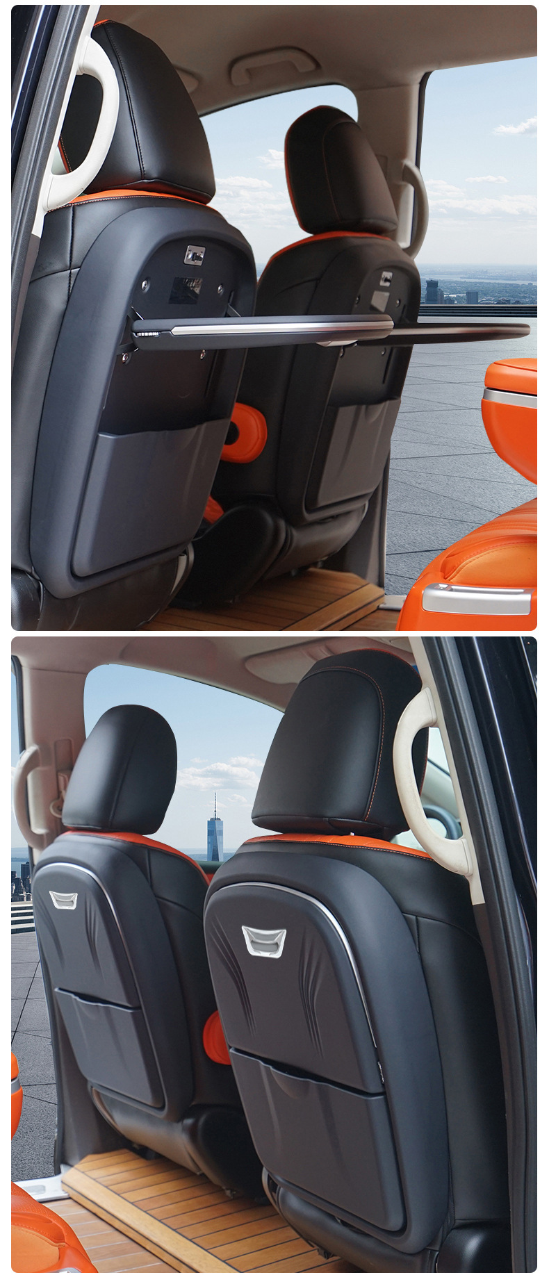 Suitable for Honda Odyssey ailisen business car modified car rear seat folding car small table Board