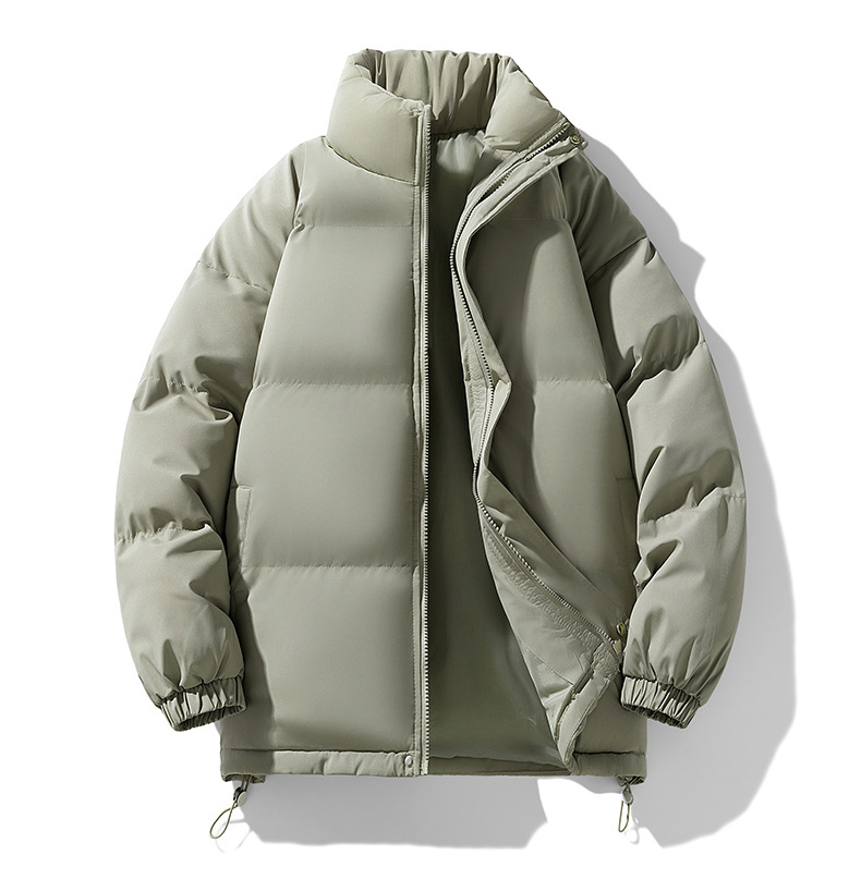 Stehkragen Herrenmantel Winter 2024 Neues Brot Amerikanische Trendmarke Baumwolljacke Paar-Outfit_voghion.com