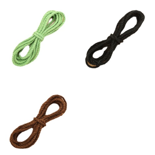 5mm Colored Jute Rope for Kindergarten Crafts, Natural Hemp String, DIY Accessories, Decorative Items, Wrapping Tubes, Flower Pots, and Cat Climbing Structures
