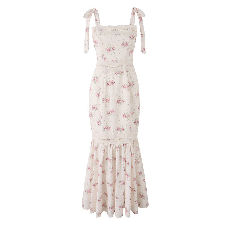 2026 new summer collection: French pastoral-style, long, flowing maxi dress with spaghetti straps, perfect for international trade and cross-border sales 2026 new summer collection: French pastoral-style, long, flowing maxi dress with spaghetti straps, perfect for international trade and cross-border sales