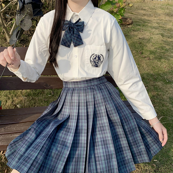 智贝主图_4海苔jk制服裙套装全套正版日系学院风半身裙格子