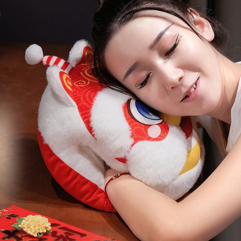 National tide despertar león otoño invierno almohada tradicional estilo nacional regalos muñeca mascota sala de estar encantadora oficina multifuncional