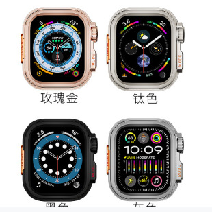 Suitable for Apple 5678910 Seconds to 49mm Metal Case iWatch Anti-Fall Protective Cover S10 Modified Ultra