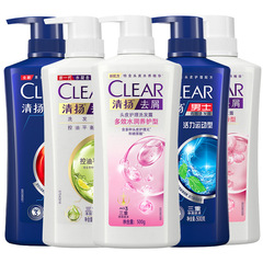 清揚去屑洗髮水500g清爽去油櫻花沁爽男女士洗頭膏多規格商超批發