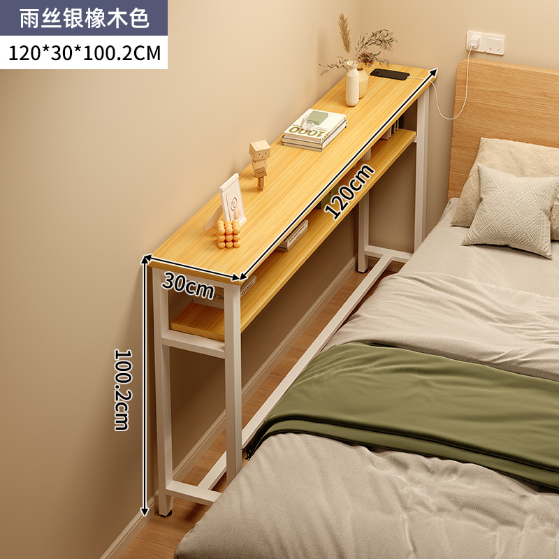 Mesa doméstica dormitorio de niñas simple escritorio de alquiler casa contra la pared escritorio de computadora mesa de trabajo balcón estrecha mesa larga