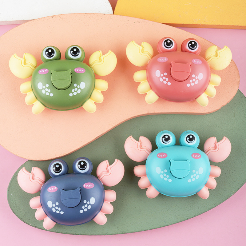 Prensa divertido cangrejo coche de juguete para niños Tire hacia atrás deslizamiento inercia dibujos animados animal juguete coche puesto al por mayor