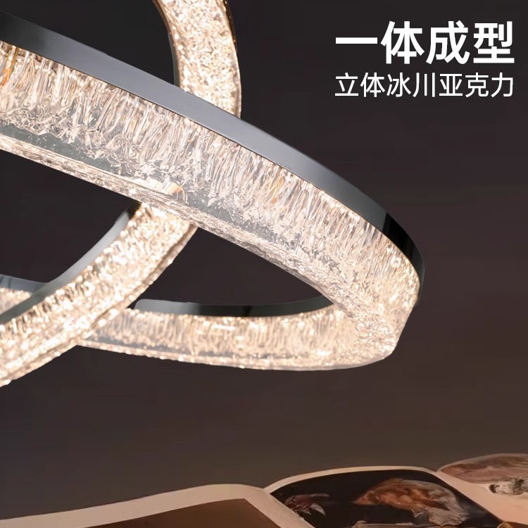 [Selección estricta] lámpara de sala de estar minimalista italiana de lujo ligero de gama alta iluminación principal del vestíbulo de la villa simple y moderna lámpara de dormitorio