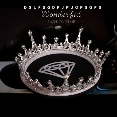 Cross-Border hand-set diamond bride Crown Anti-slip mat