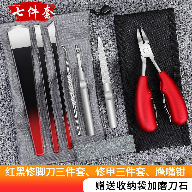 conjunto completo de ortodoncia de uñas incrustadas, cuchillo de manicure