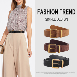 Belt belt women's high-end sense Guangzhou wholesale fashion Korean waist waist casual belt manufacturers Joker