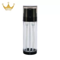 Фабрика спот PETG80 ml бутылка с двумя трубками водяного молока эссенция бутылка лосьон бутылки с двойной головкой насоса с той же жидкостью