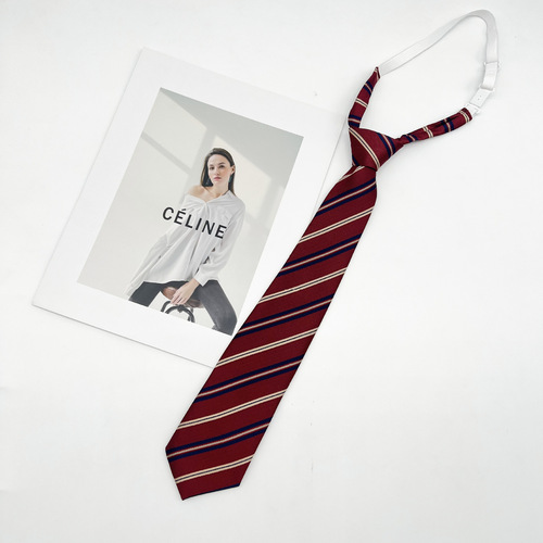Uniform men's and women's ties JK/DK college style accessories versatile and handsome Japanese school uniform bow tie ins trendy stripes