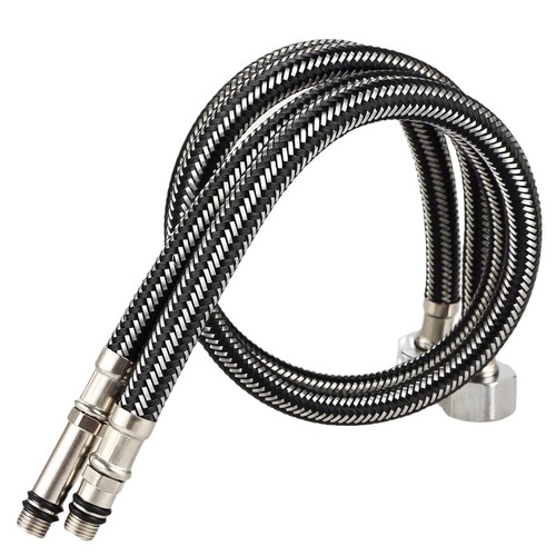 Huiba stainless steel hose double-ended pipe faucet basin kitchen faucet water inlet pipe accessories hardware accessories
