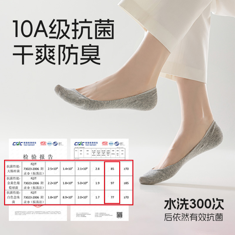 女性用ボートソックス、純綿、浅い口、目に見えない滑り止め、脱落防止ソックス、夏用の薄い吸汗性と通気性のある女性用ハイヒールソックス|undefined
