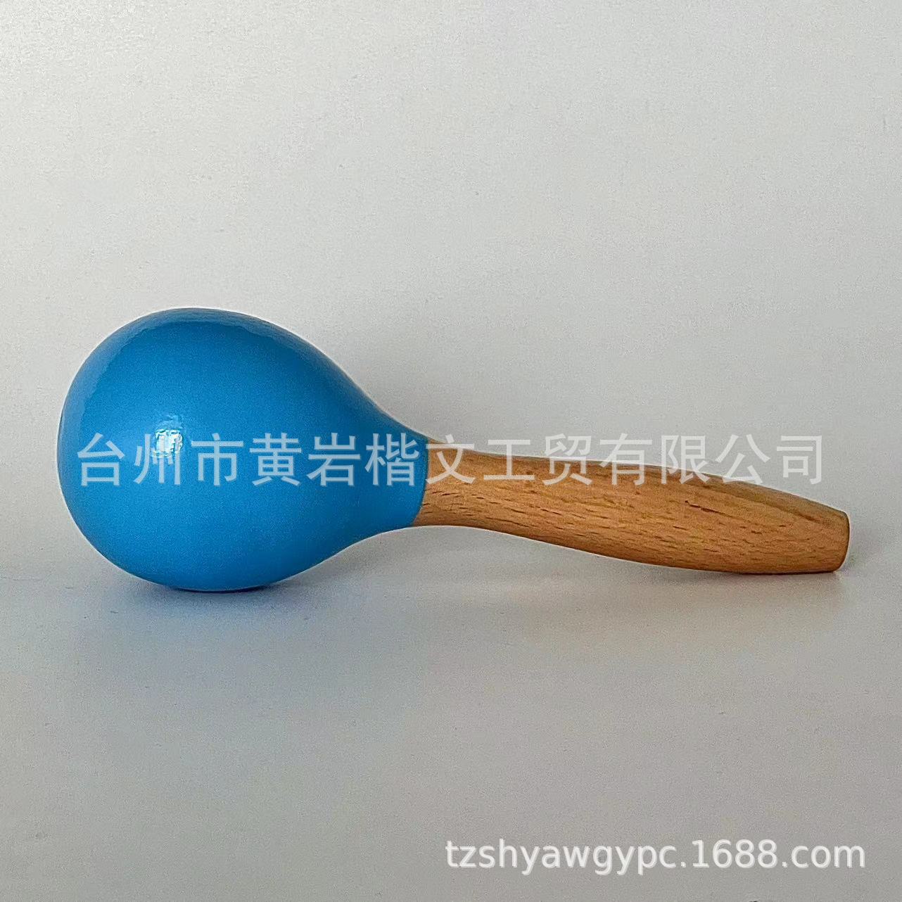 Instrumento musical de Orff Bola de arena de madera de haya martillo de arena grande agarrar y perseguir bebé recién nacido bebé juguete lote image 5