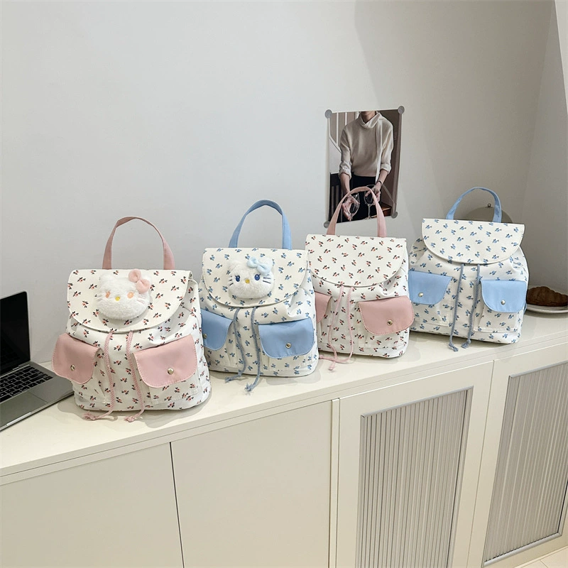 Hello Kitty, модный рюкзак, универcальная сумка через плечо для отдыха