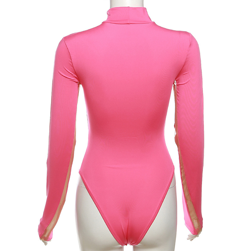 Women's Bodysuits Bodysuits Patchwork Streetwear Color Block display picture 17