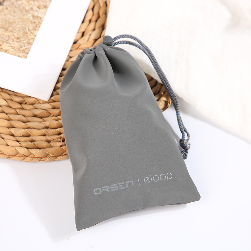 抽绳袋珠宝首饰收纳袋眼镜袋PU布袋 PU耳机防水收纳袋防水束口袋