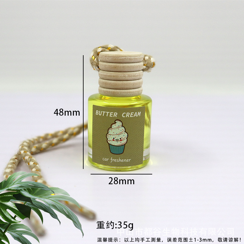 Auto Perfume Glass Bottle Car Aromatherapy Pendant Wood Aromatherapy Cream - Shop at LoveMi
