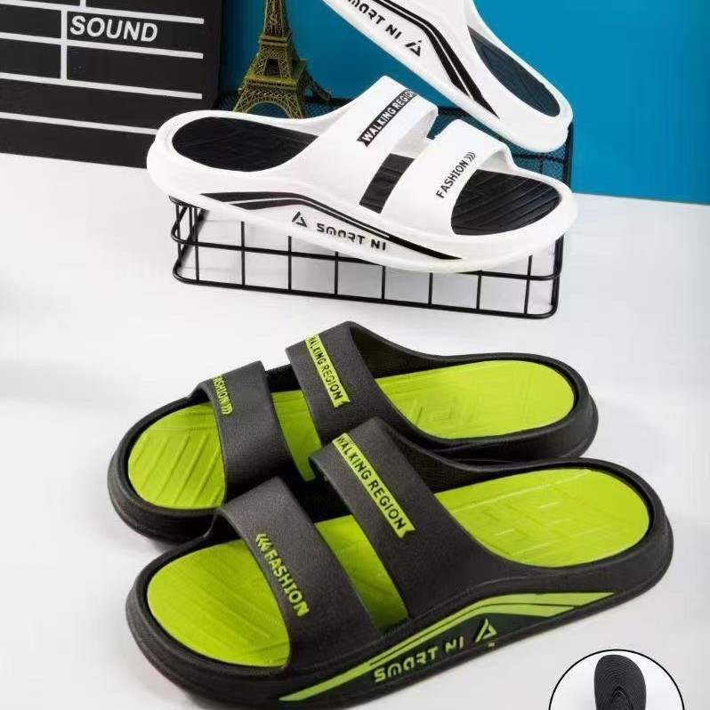 2025 New Men's Summer Wholesale Indoor and Outdoor Trendy Fashion Letter Slippers Couple Outdoor Slide Sandals