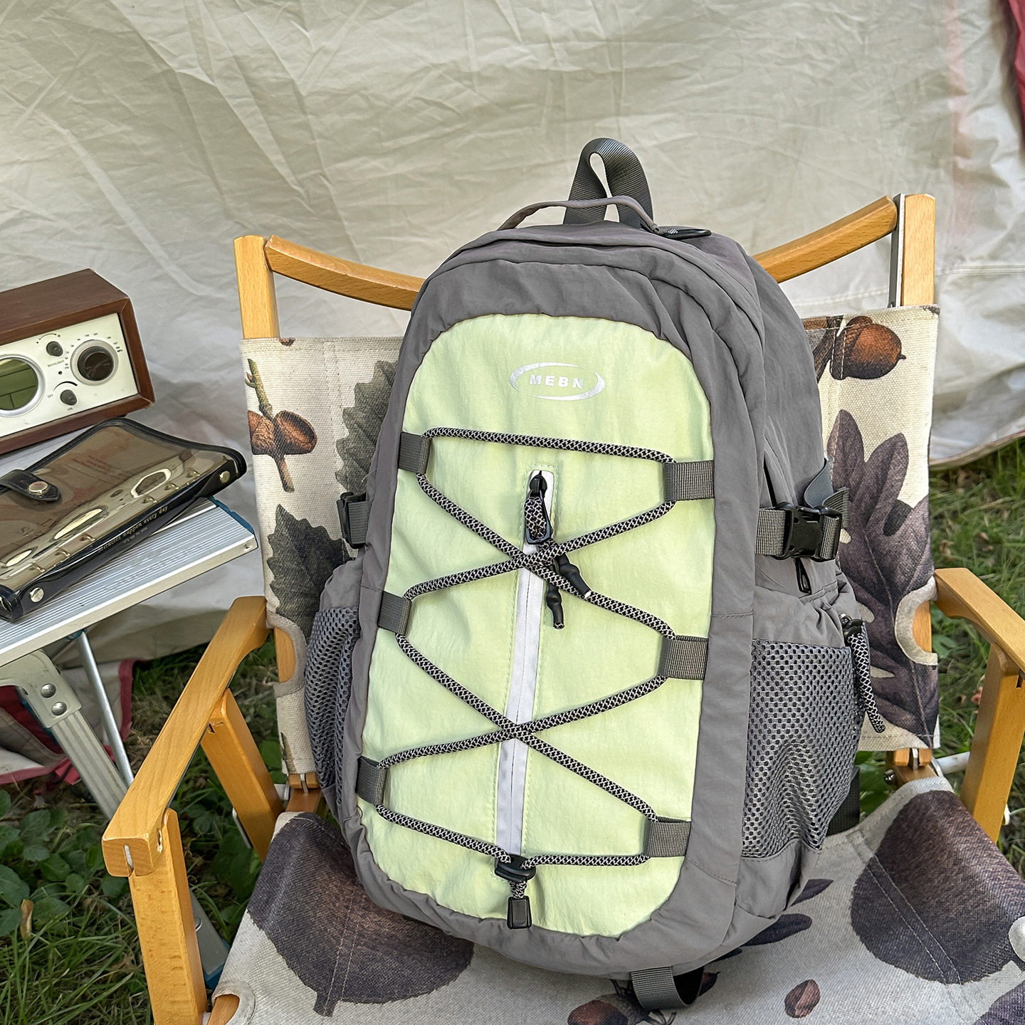 Mochila de Senderismo y Montañismo de Nylon, Transpirable, para Deportes al Aire Libre