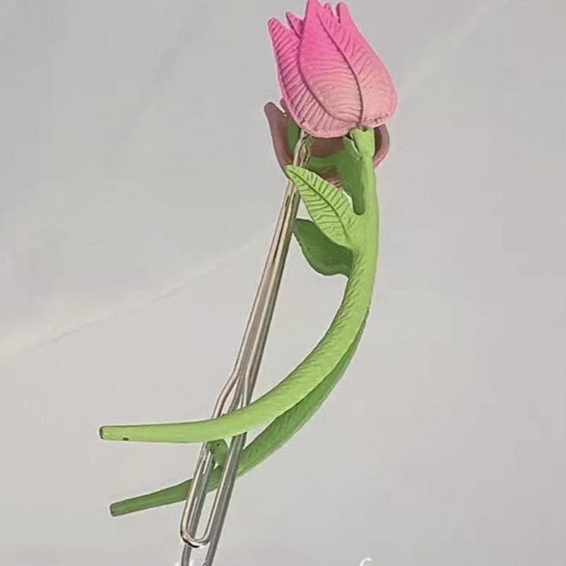 Holiday, Street Occasion Pastoral Women's Tulips Metal Hair Clip